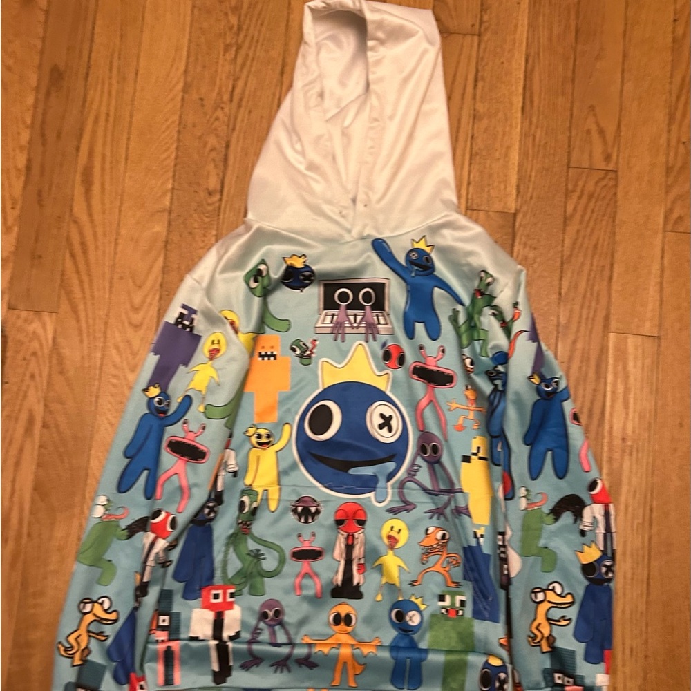 Boys Rainbow Friends Slinky Hoodie Size 10